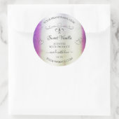 Silver  Paars Shimmery Marble Product Label (Tas)