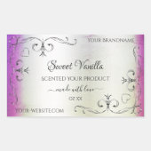 Silver  Paars Shimmery Marble Product Label (Voorkant)