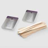 Silver Paars Wedding Programme Handwaaier (Niet-gemonteerd)