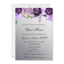 Silver Paarse Floral Business Corporate Party