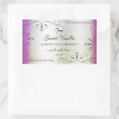 Silver Paarse marble  Product Labels Logo (Tas)