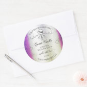 Silver Paarse marble Product Labels Logo (Envelop)