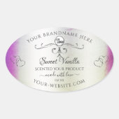 Silver Paarse marble  Product Labels Logo (Voorkant)