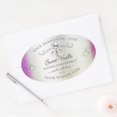 Silver Paarse marble Product Labels Logo (Envelop)
