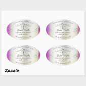 Silver Paarse marble Product Labels Logo (Vel)