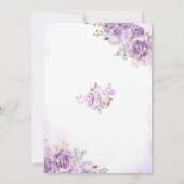 Silver Paarse Paris Oh La Vrijgezellenfeest Kaart (Achterkant)