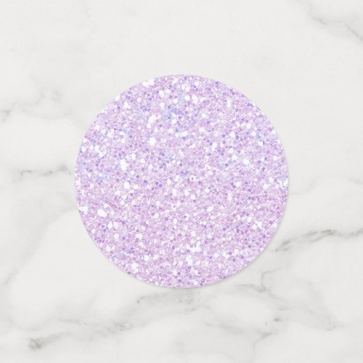 Silver Paarse & Pink Glitter Sparkle Confetti (Kleine voorkant)