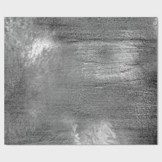 Silver Paint Industrial Abstract Gray Graphite Vip Cadeaupapier (Vlak)
