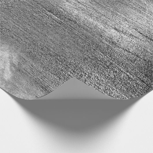 Silver Paint Industrial Abstract Gray Graphite Vip Cadeaupapier (Hoek)