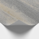Silver Paint Industrial Cement Gray Grafiet Gold Cadeaupapier (Hoek)