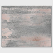 Silver Paint Industrial Cement Grey Roos Gold Cadeaupapier (Vlak)