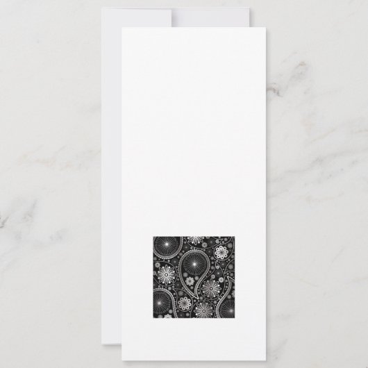 Silver paisley-patroon (Achterkant)