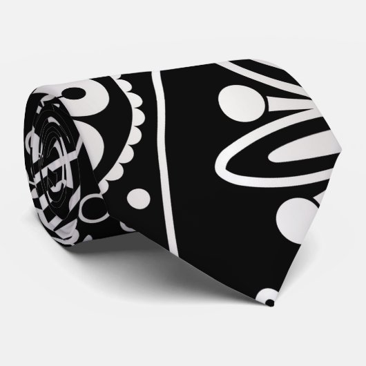 Silver paisley-patroon stropdas (Opgerold)