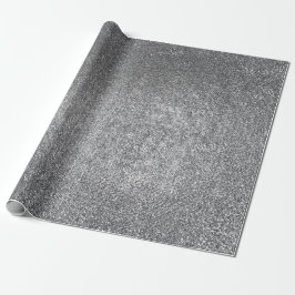 Silver Pard Glitter Shiny Glass Vip Cadeaupapier