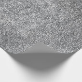 Silver Pard Glitter Shiny Glass Vip Cadeaupapier (Hoek)