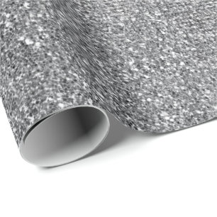 Silver Pard Glitter Shiny Glass Vip Cadeaupapier