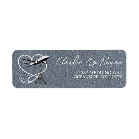 Silver Paris Passport Etiket (Voorkant)