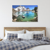 Silver Pass Tarn - Johm Muir Trail Canvas Afdruk (Insitu (Slaapkamer))