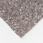 Silver pastel roze glitter fleece deken (Hoek)