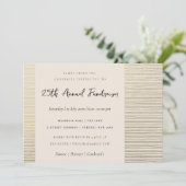 SILVER PEACH SKETCH STRIPTE LINE CORPORATE GEBEURT KAART (Staand voorkant)