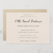 SILVER PEACH SKETCH STRIPTE LINE CORPORATE GEBEURT KAART (Voorkant / Achterkant)