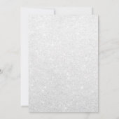 Silver Peacock Feather Navy Blue Wedding Kaart (Achterkant)