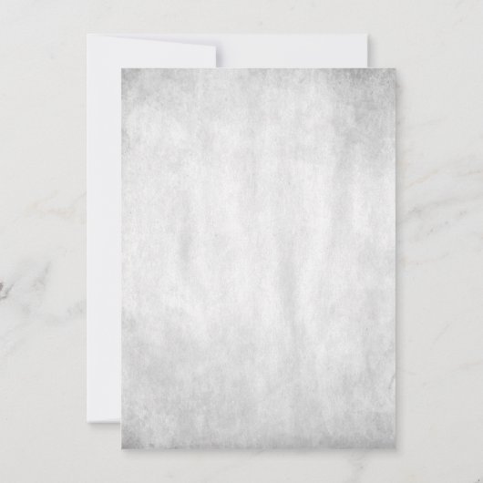 Silver Peacock Rehearsal Dinner Invitation Kaart (Achterkant)