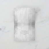 Silver Peacock Weddenschap Hartelijk dank Bedankkaart (Binnen)