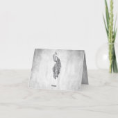 Silver Peacock Weddenschap Hartelijk dank Bedankkaart (Achterkant)