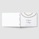 Silver Pearl Elegant Ketting Wedding Gastenboek (Volledig)