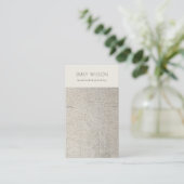 Silver Pearl Leather Ketting Display Visitekaartje (Staand voorkant)