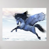 SILVER PEGASUS CANVAS POSTER (Voorkant)