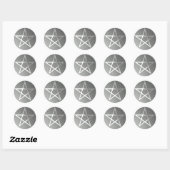 Silver Pentacle Sticker (Vel)