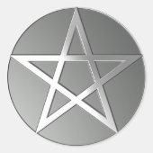 Silver Pentacle Sticker (Voorkant)