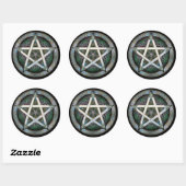 Silver Pentacle Stickers (Vel)