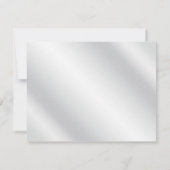 Silver Peony over White Reply Kaart (Achterkant)