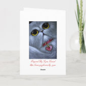 SILVER PERSIAN CAT - WEES MIJN VALENTIJN KAART (Achterkant)