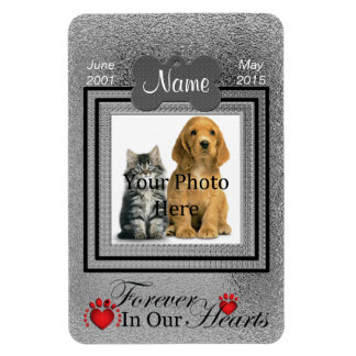 Silver Personal Cat of Dog Memorial - Forever Magneet