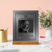 Silver/Personalised Photo - Employee Award Acryl Bord (Huwelijk)