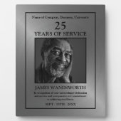 Silver/Personalized Photo - Employee Award Plaque Fotoplaat (Voorkant)