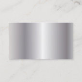 Silver Pest Service Single Sided Visitekaartje (Achterkant)