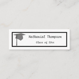 Silver Pet - Afstuderen Naam Kaarten invoegen Mini Visitekaartje