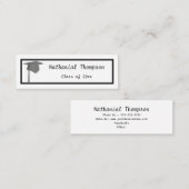 Silver Pet - Afstuderen Naam Kaarten invoegen Mini Visitekaartje (Voorkant / Achterkant)