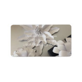 Silver Petals Nieuw Adres Etiket (Voorkant)