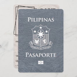 Silver Philippines Passport Save the Date