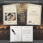 Silver Photo Book Themed Husband Anniversary Kaart