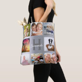 Silver Photo Collage-monogram Tote Bag (Dichtbij)