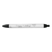 Silver Pine Holiday Zwarte Inkt Pen (Voorkant)