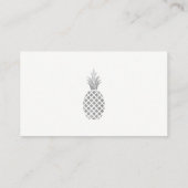 Silver Pineapple Gift Registry Invoegen Kaarten (Achterkant)