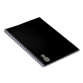 Silver Pineapple Spiral-laptop Notitieboek (Rechterzijde)